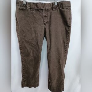 GAP Women's Brown Casual Cropped Capris (#1,440)